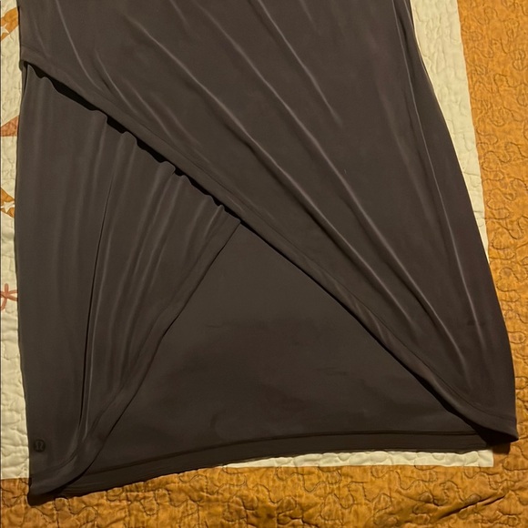 NWT Lululemon drapey softstreme column midi skirt in espresso - Picture 4 of 4